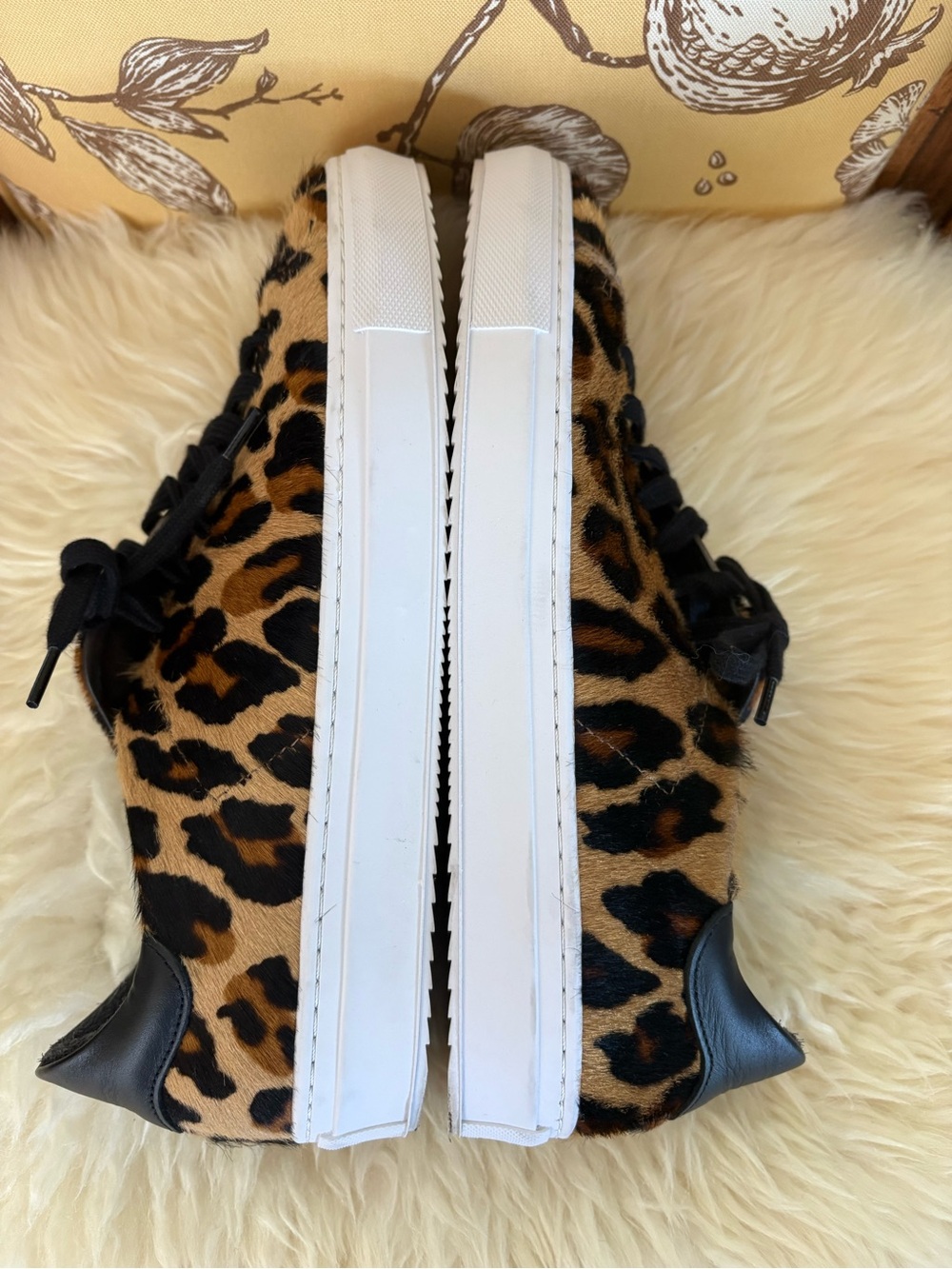 Axel Arigato Leopard Print Low-Top Sneakers - Brown/Black - Picture 6 of 7